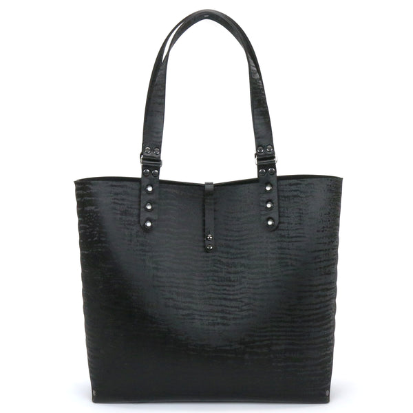 Black Chinchilla Tote - Black Tote Bag - Vegan - Made in USA
