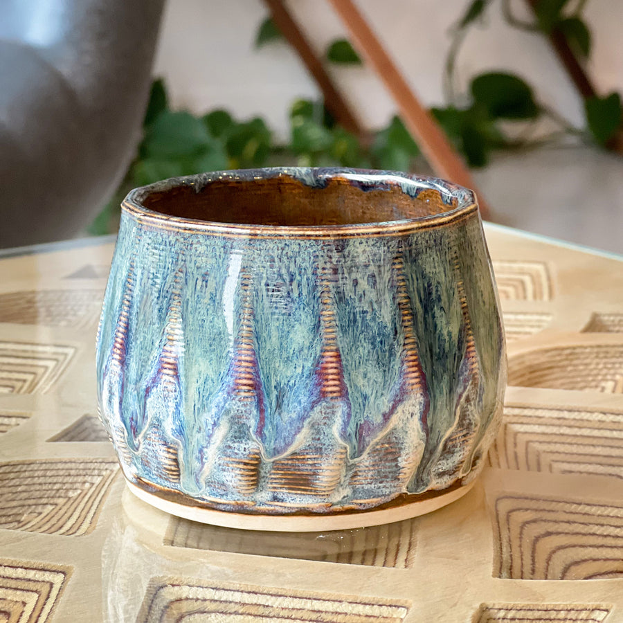 3D Printed Ceramic Whiskey Tumbler Pair
