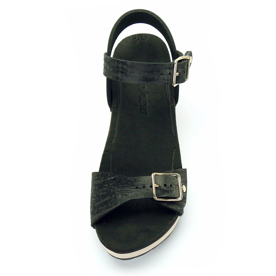 Mid Clog Buckle Toe Ankle in Midnight - Mohop