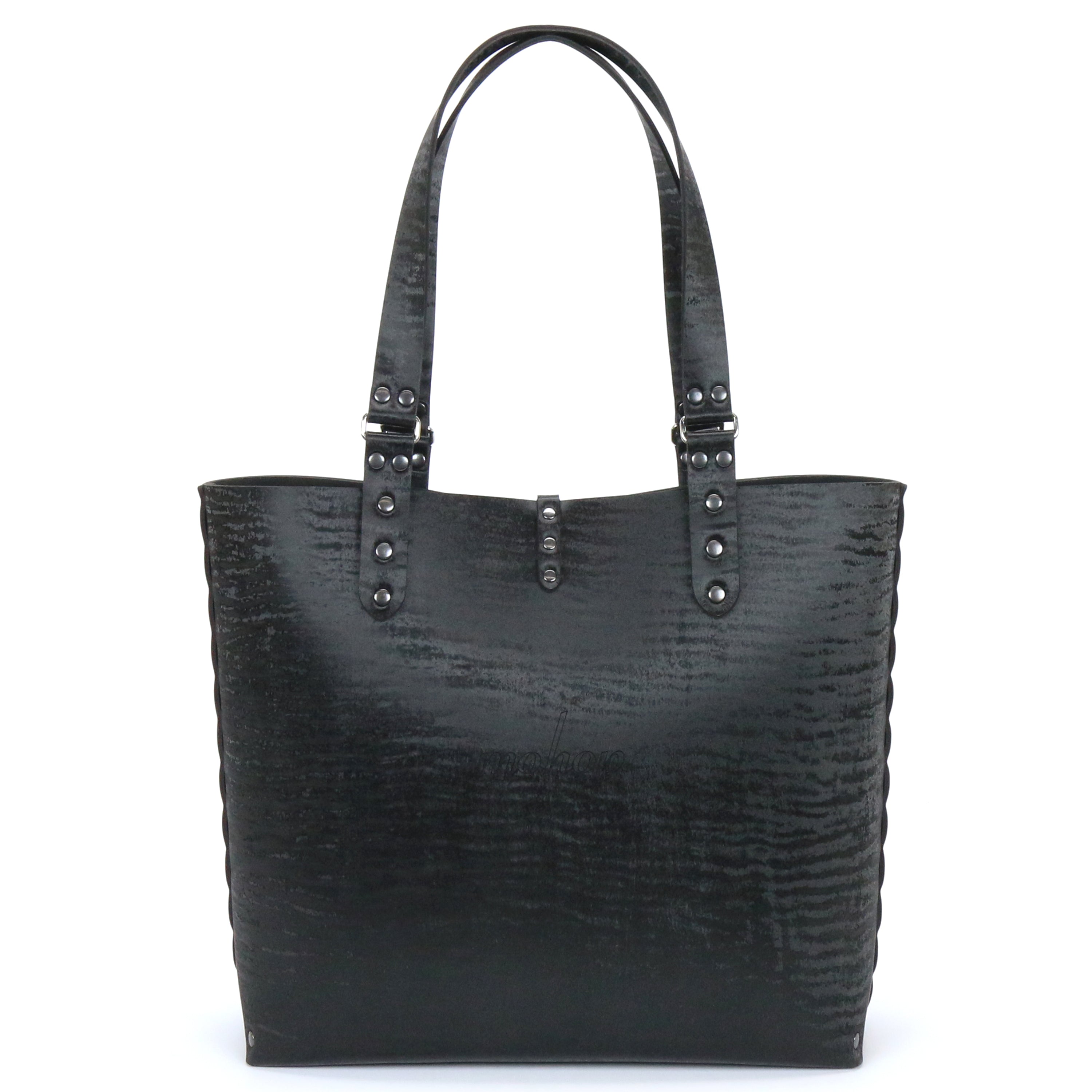 Black Chinchilla Tote - Black Tote Bag - Vegan - Made in USA