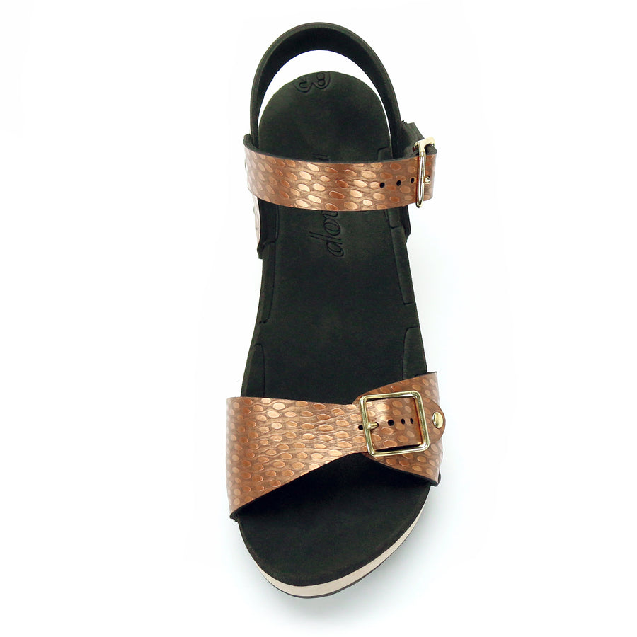 Mid Clog Buckle Toe Ankle in Copper - Mohop