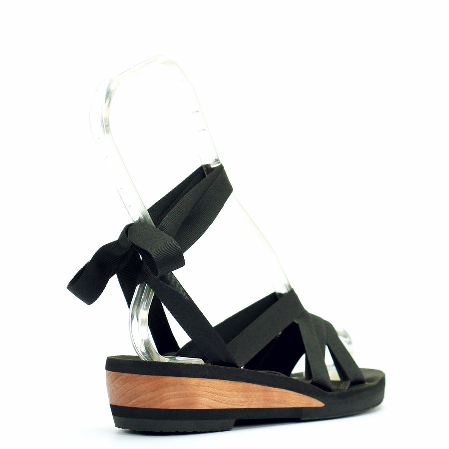 Low Wedge Slide Ribbon Sandal - Mohop