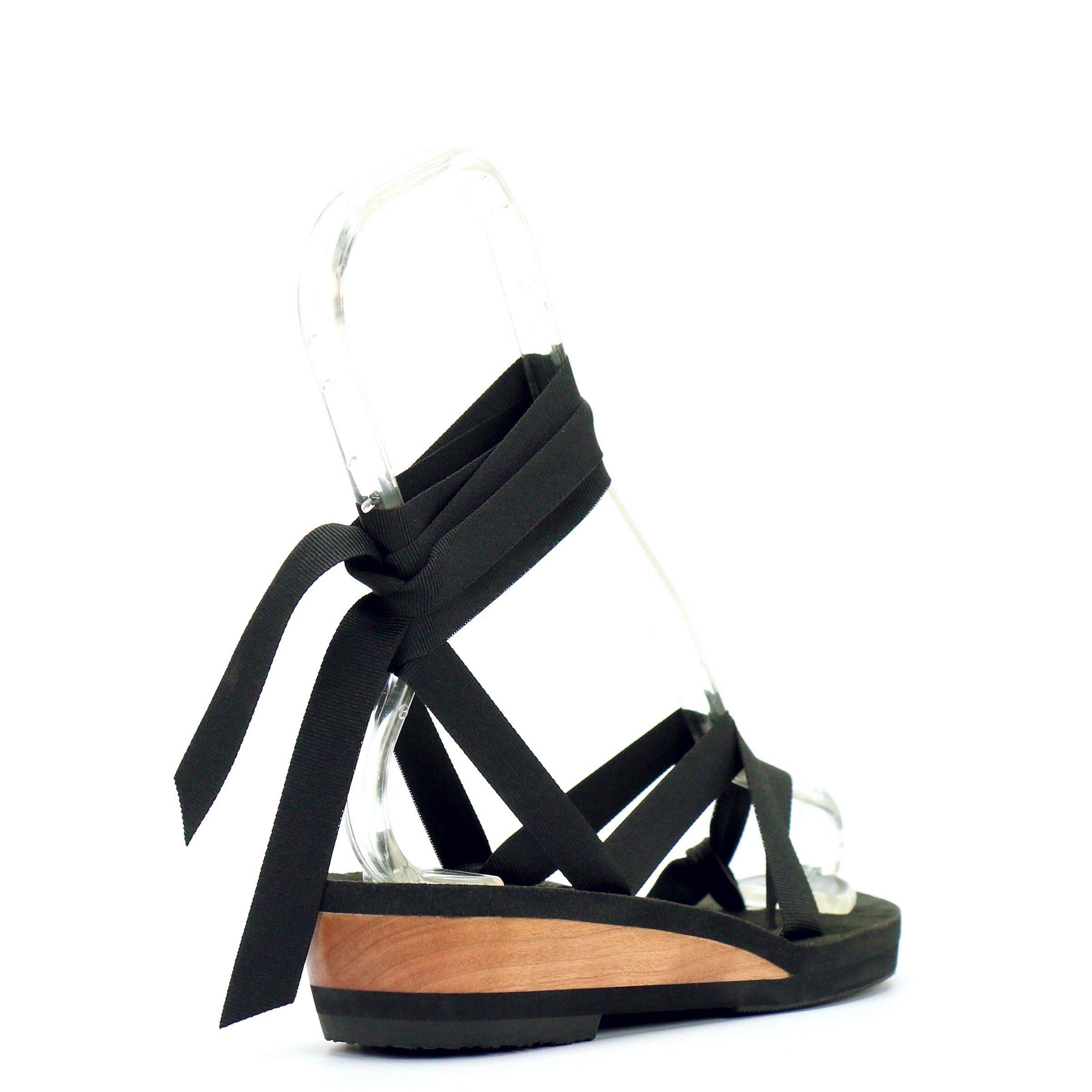 Low Wedge Thong Ribbon Sandal - Vegan - Made in USA – Mohop