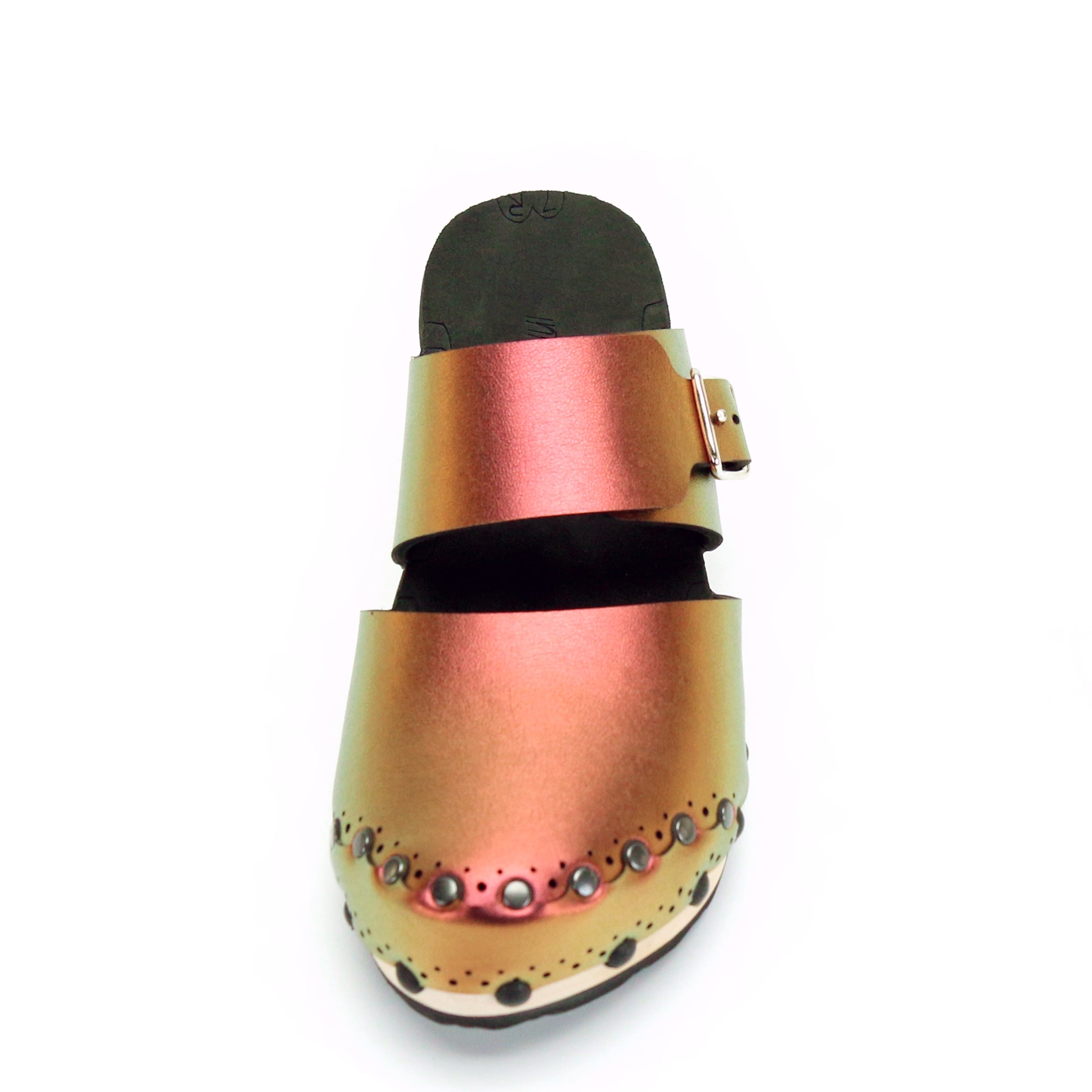 Low Clog Closed Toe Mule in Ruby - Vegan Clogs - Made in USA