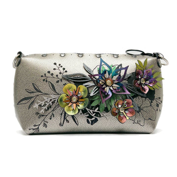 Square Flower Bag - Floral Vegan Leather Crossbody Bag - Made in USA – Mohop