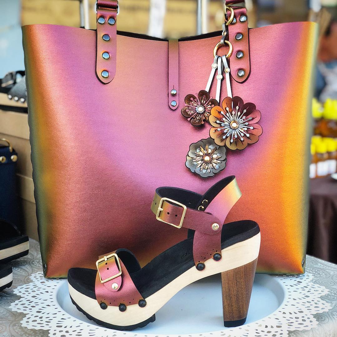 Ruby Tote Bag - Red Iridescent Tote - Vegan - Made in USA – Mohop