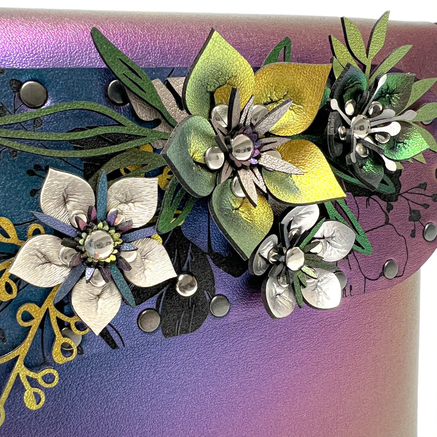 Flower Tile Block Handbag
