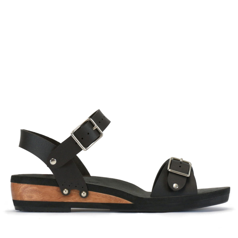 Low Wedge Buckle Toe Ankle