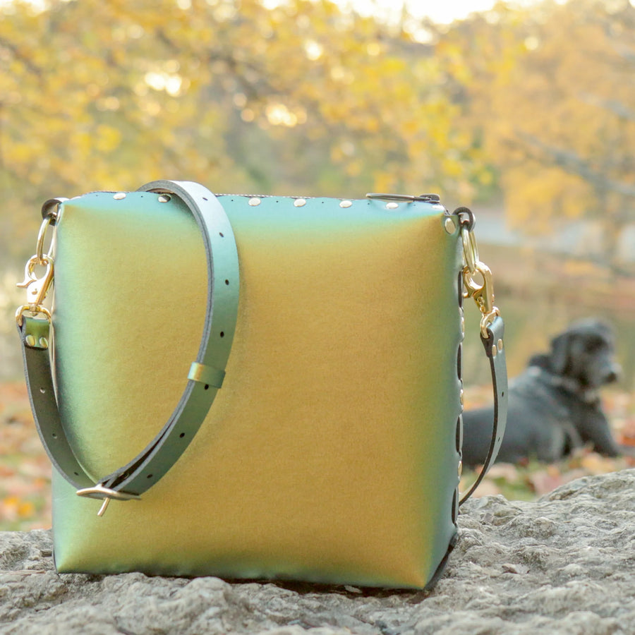 Medium Crossbody Bag - Vegan Leather Zipper Top Bag - Made in USA Medium Crossbody Bag - Vegan Leather Zipper Top Bag - Made in USA